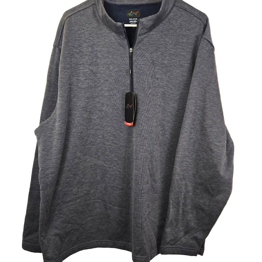 Greg Norman Quarter-Zip Pullover Men's XXL GREY Performance Golf GORPCORE NEW
